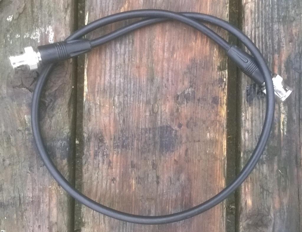 kabel BNC - BNC 75 Ohm 1 meter (video - audio), Ophalen of Verzenden, Zo goed als nieuw, Nb, Apparatuur