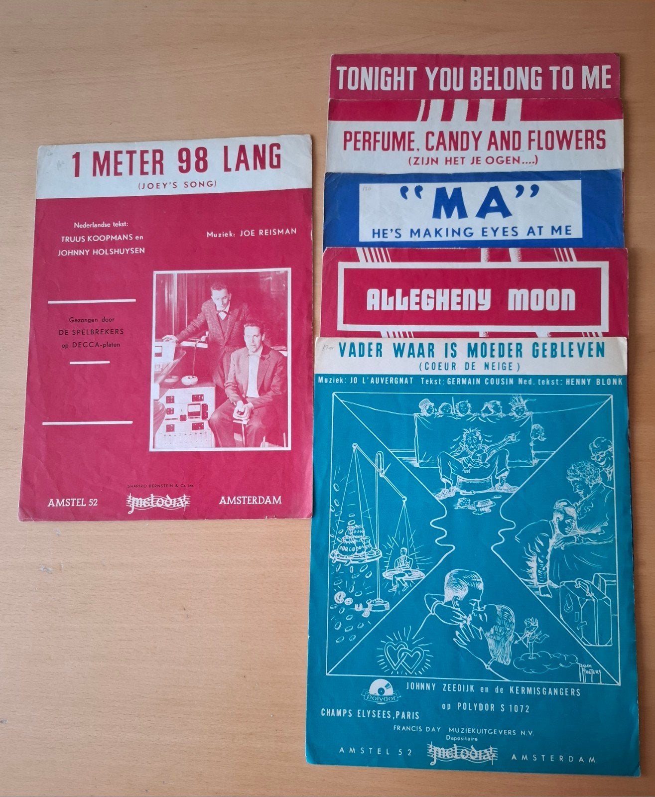 6 partituren voor accordeon Amstel 52., Muziek en Instrumenten, Gebruikt, Ophalen of Verzenden, Artiest of Componist, Populair