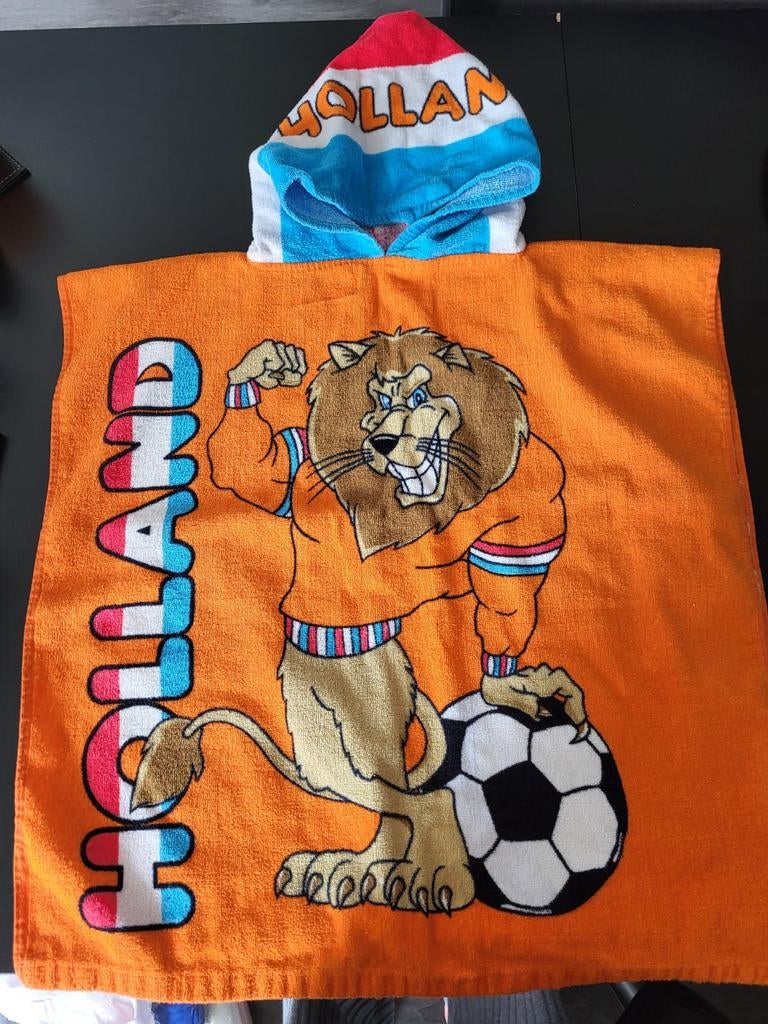 Oranje Holland Leeuw Voetbal Poncho Handdoek, Ophalen of Verzenden, Zo goed als nieuw