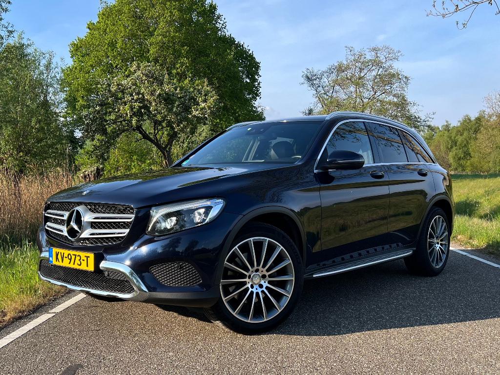 Mercedes-Benz GLC 250 211pk 4MATIC Automaat 2016 PANO|Blauw, Automaat, Zwart, 4 cilinders, Blauw
