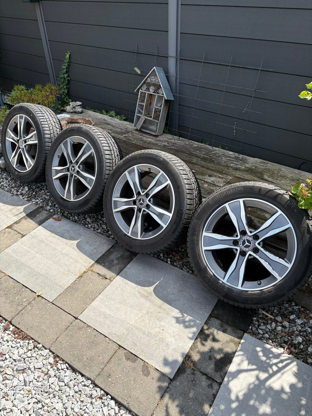 Originele Mercedes 17 inch velgen met TPMS sensoren, Auto-onderdelen, Ophalen, Gebruikt, Banden en Velgen, 17 inch