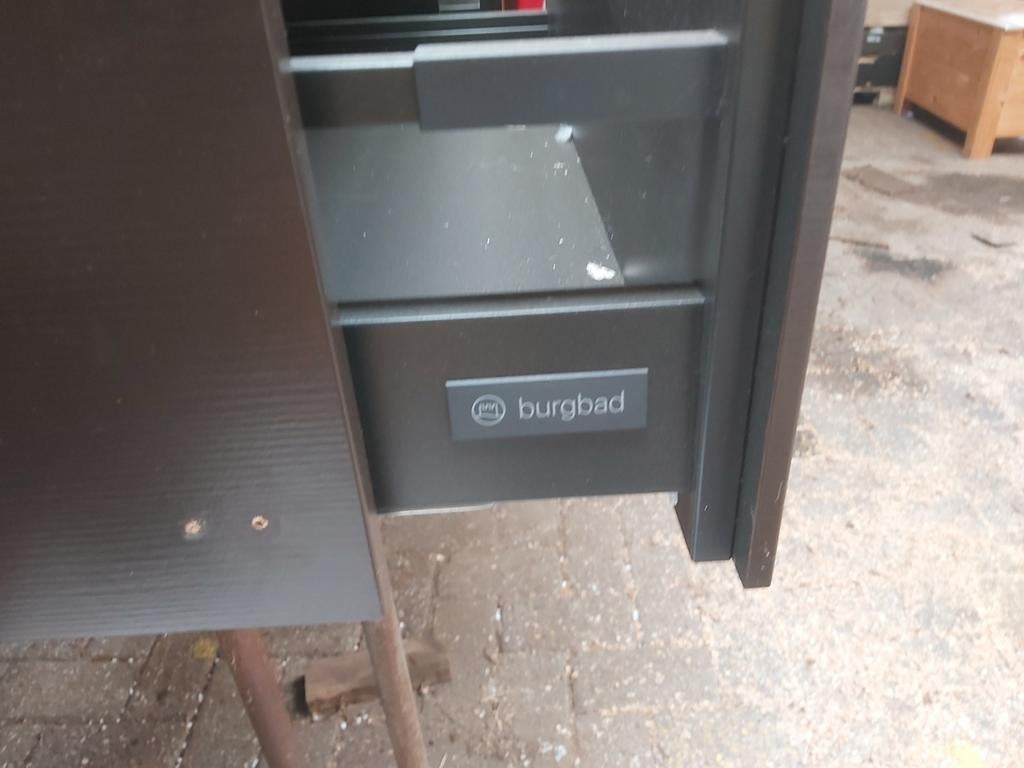 Burgbad wastafelkast met lades -, Huis en Inrichting, Ophalen, 100 tot 150 cm, Zo goed als nieuw, Minder dan 100 cm