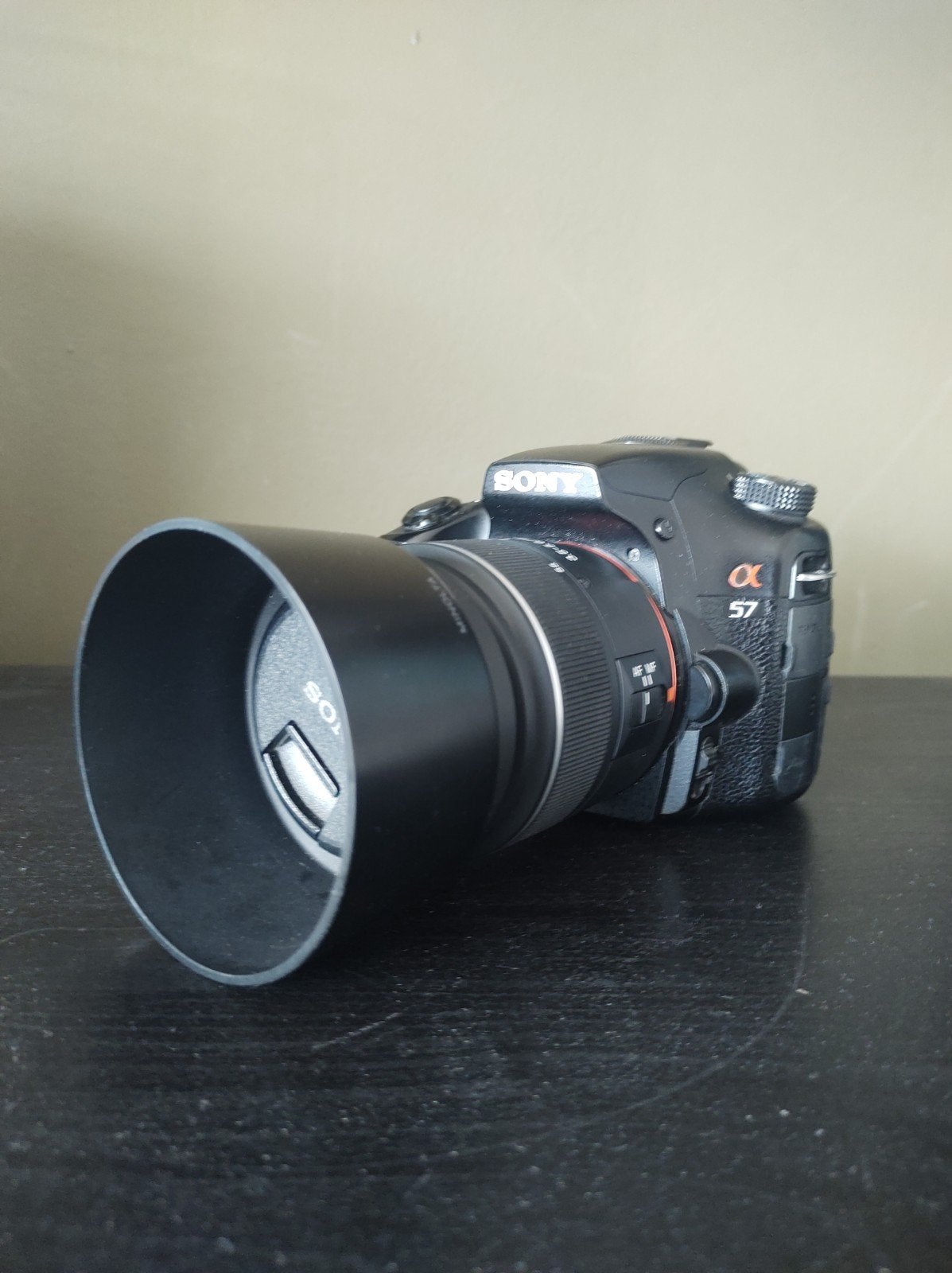 Sony Alpha SLT-A57 spiegelreflexcamera met 18-55mm lens, Spiegelreflex, Zonnekap, Ingebouwde flitser, 16 megapixels