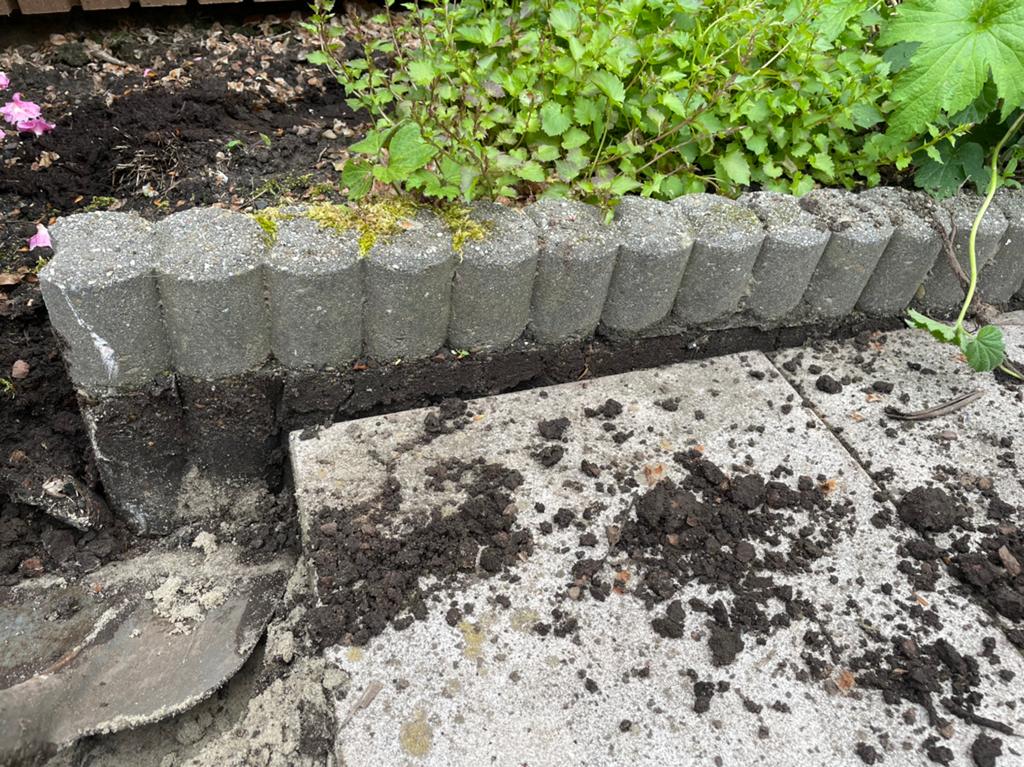 Tuintegels en bandjes, Tuin en Terras, Bielzen en Borders, Zo goed als nieuw, Biels, Minder dan 100 cm, Ophalen