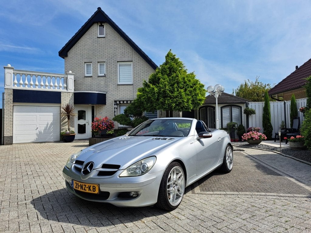 Mercedes-Benz SLK 200 Kompressor AUT 2004 Zilvergrijs, Automaat, Achterwielaandrijving, 4 cilinders, Cabriolet