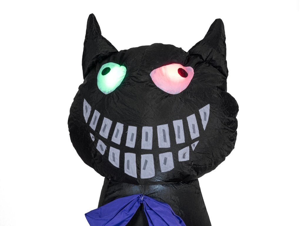Europalms Halloween opblaasbare kat met pompoen - 183 cm, Halloween of Griezel, ., Nieuw, Ophalen of Verzenden