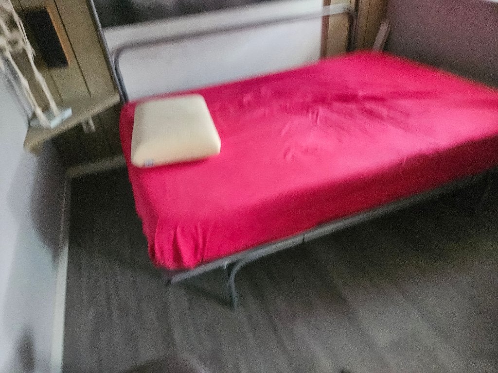 Opklapbed, Huis en Inrichting, Ophalen, 140 cm, Zo goed als nieuw, Twijfelaar