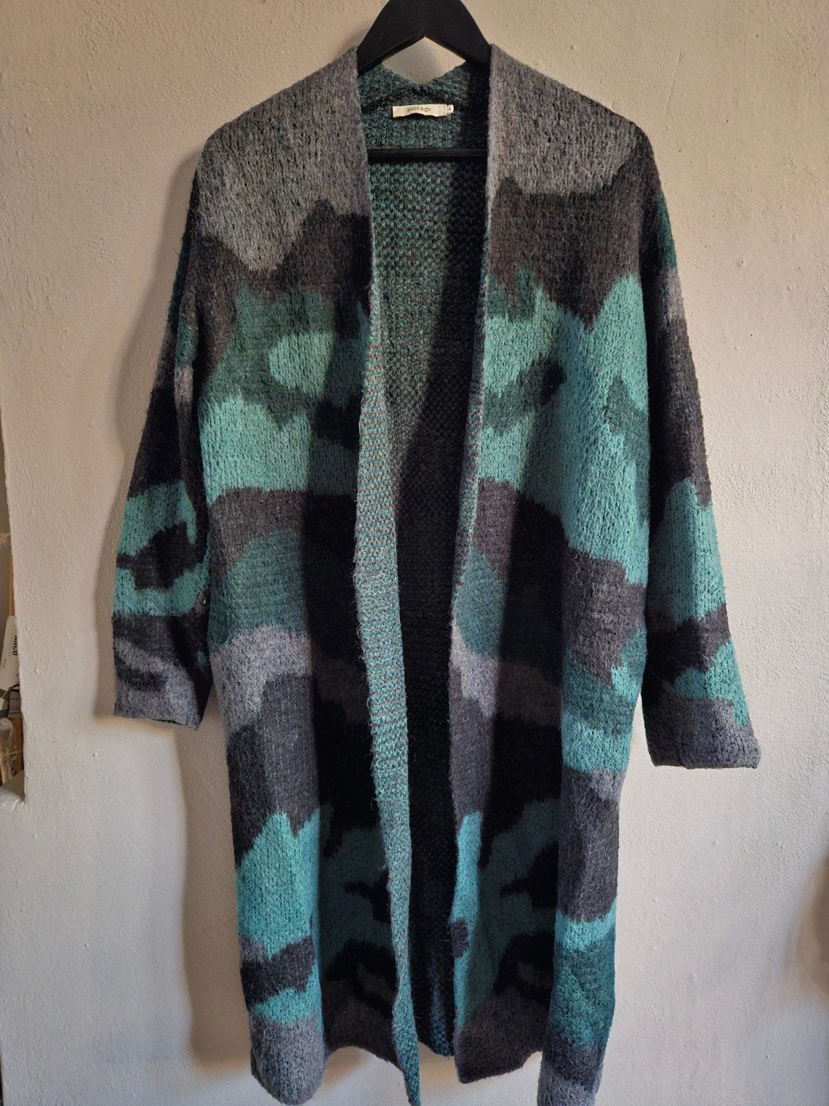 Sissy-Boy Lang Vest Maat S - Groen/Grijs Camouflage, Kleding | Dames, Sissy-Boy, Ophalen of Verzenden