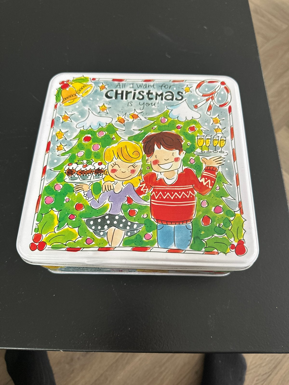 Blond Amsterdam Kerst Koektrommel - All I Want for Christmas, Ophalen, Meerkleurig, Overige stijlen, Zo goed als nieuw