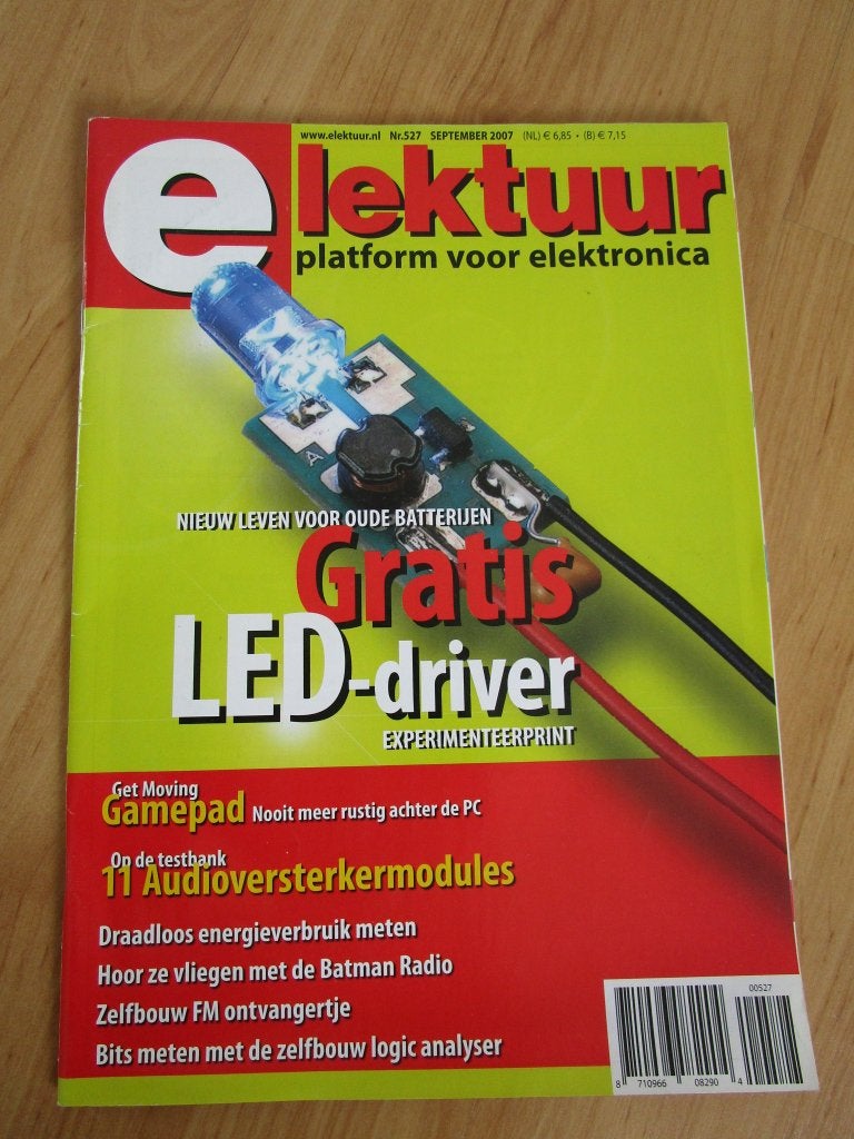 Tijdschrift Elektuur - september 2007, Boeken, Tijdschriften en Kranten, Ophalen of Verzenden, Zo goed als nieuw