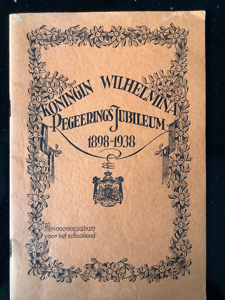 Koningin Wilhelmina regeeringsjubileum 1898-1938, Verzamelen, Ophalen of Verzenden, Zo goed als nieuw, Nederland, Tijdschrift of Boek