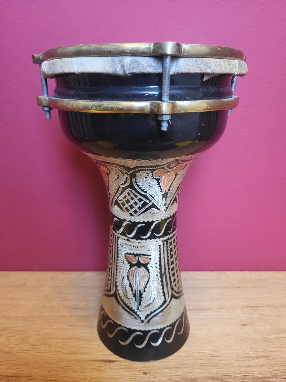 Meinl Handgegraveerde Koperen Darbuka, Muziek en Instrumenten, Ophalen of Verzenden, Gebruikt, Overige merken