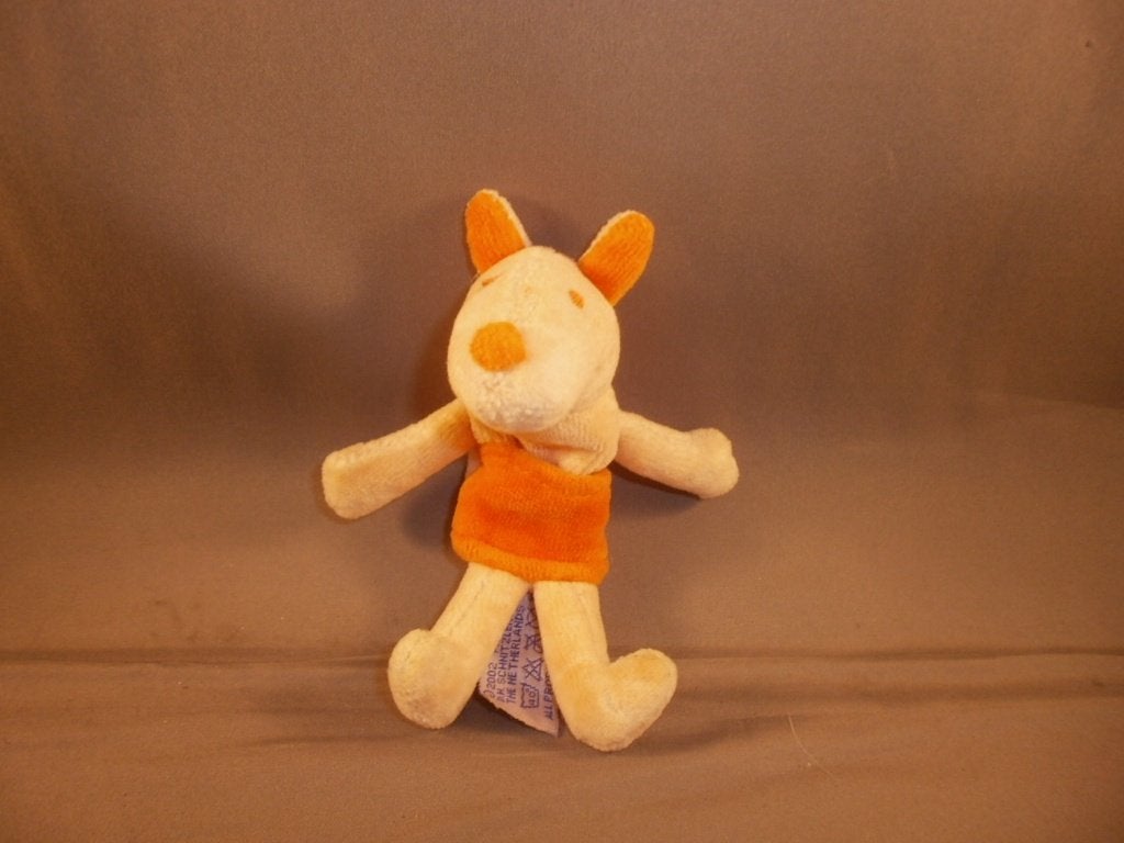happy horse vingerpopje 12 cm kangoeroe crème oranje velours, Kinderen en Baby's, Ophalen of Verzenden, Zo goed als nieuw, Klein (minder dan 20 cm)