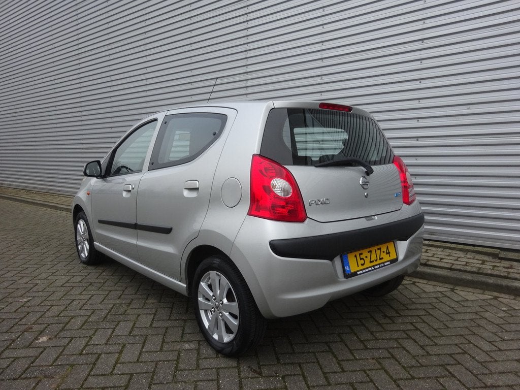 Nissan Pixo 1.0 Look 1e Eigenaar / Airco / Elektr. ramen / N, Auto's, Voorwielaandrijving, Euro 5, Stof, Gebruikt