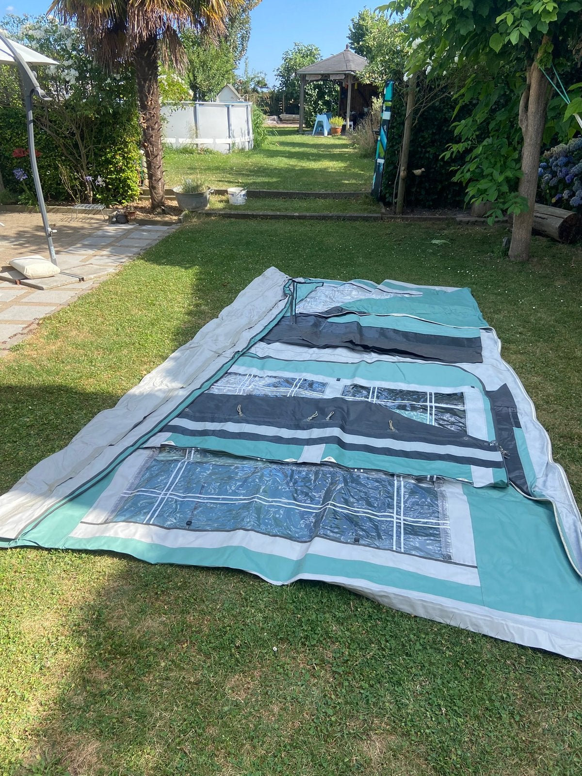 Te koop Baco voortent met luifel Bax tent, Caravans en Kamperen, Ophalen of Verzenden, Gebruikt