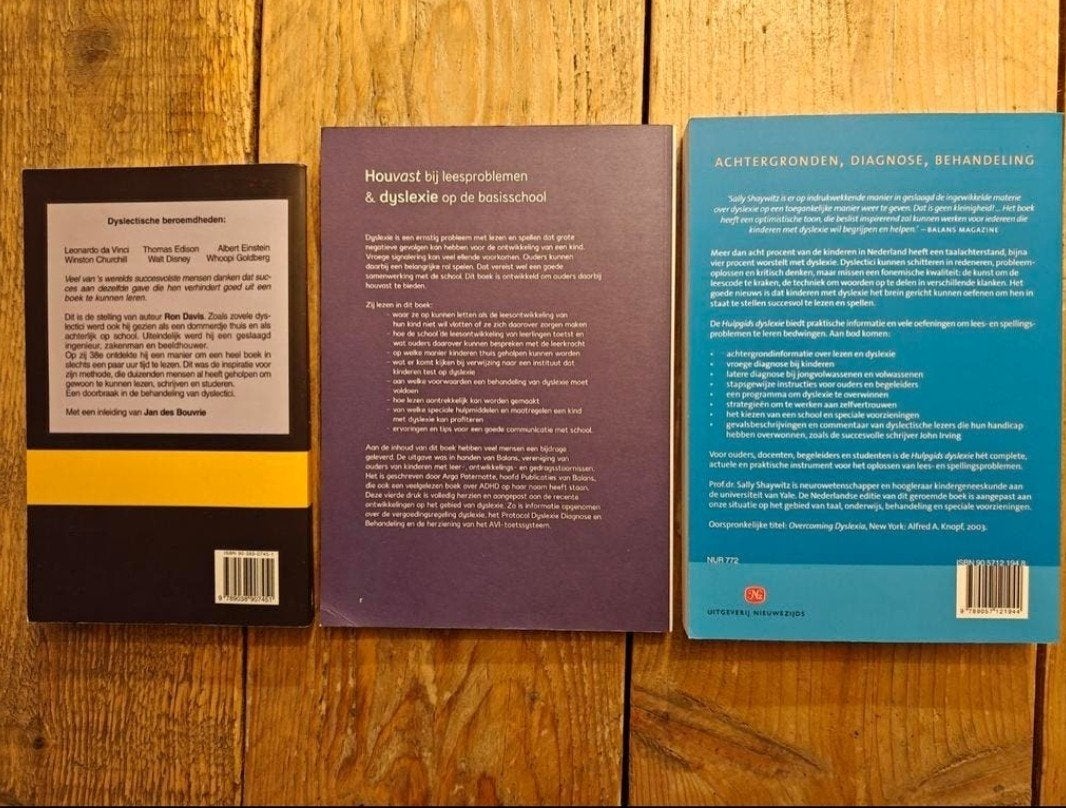 3 Dyslexie boeken., Ophalen of Verzenden, Zo goed als nieuw