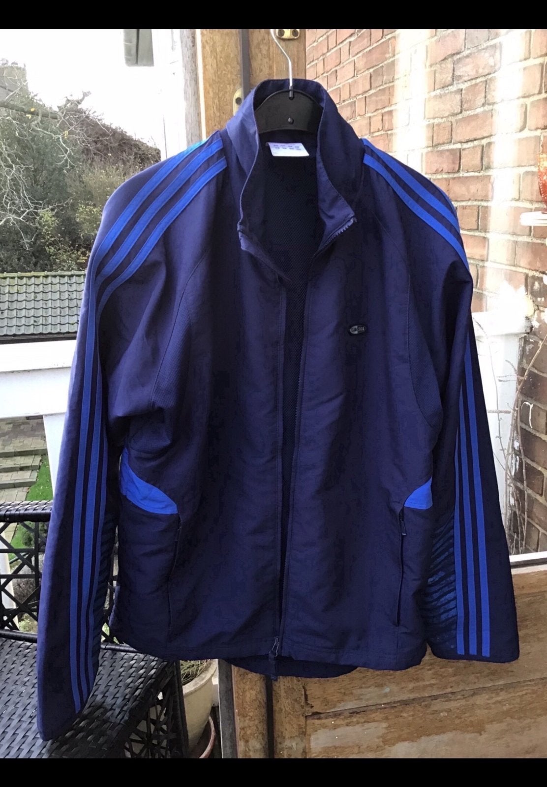 Zo goed als nieuw Adidas sportkleding jasje, jack mt S blauw, Ophalen of Verzenden, Zo goed als nieuw, Blauw