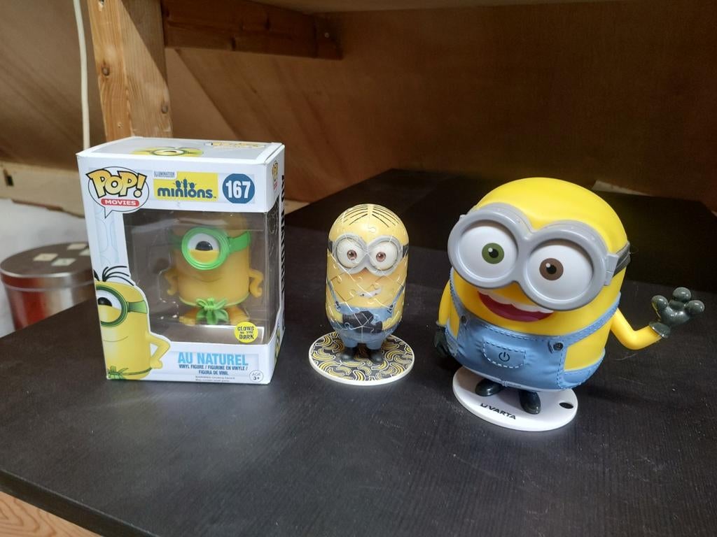 Minion Collectie: Funko Pop, Puzzle & Werkende Lamp, Ophalen, Jongen of Meisje