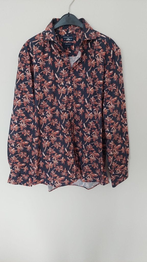 Blouse State of Art - najaar - lange mouw L - amper gedragen, Kleding | Heren, State of Art, Overige kleuren, Ophalen of Verzenden
