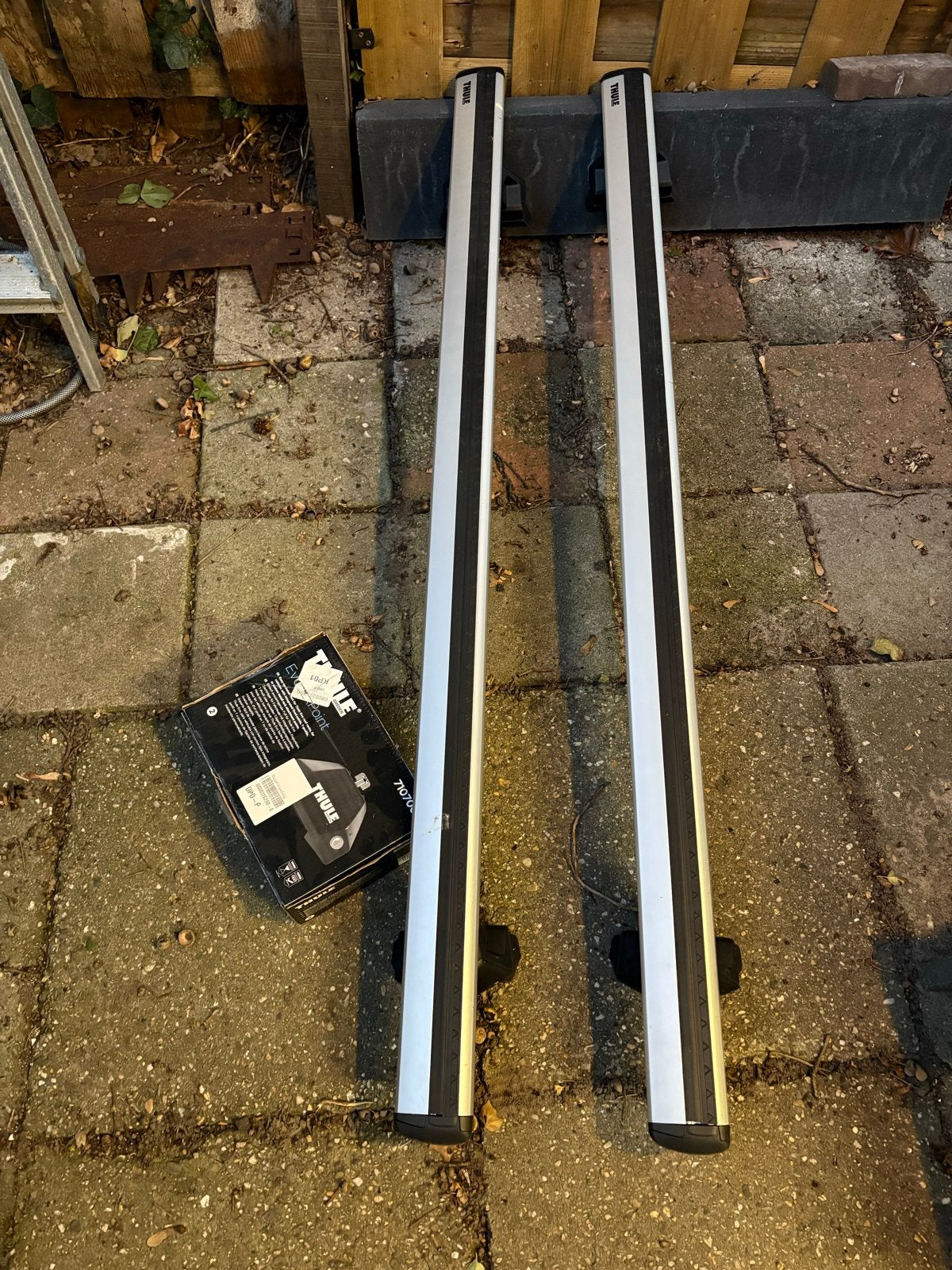 VW California t-rail Thule Evo WingBar dakdragers, Ophalen, Gebruikt