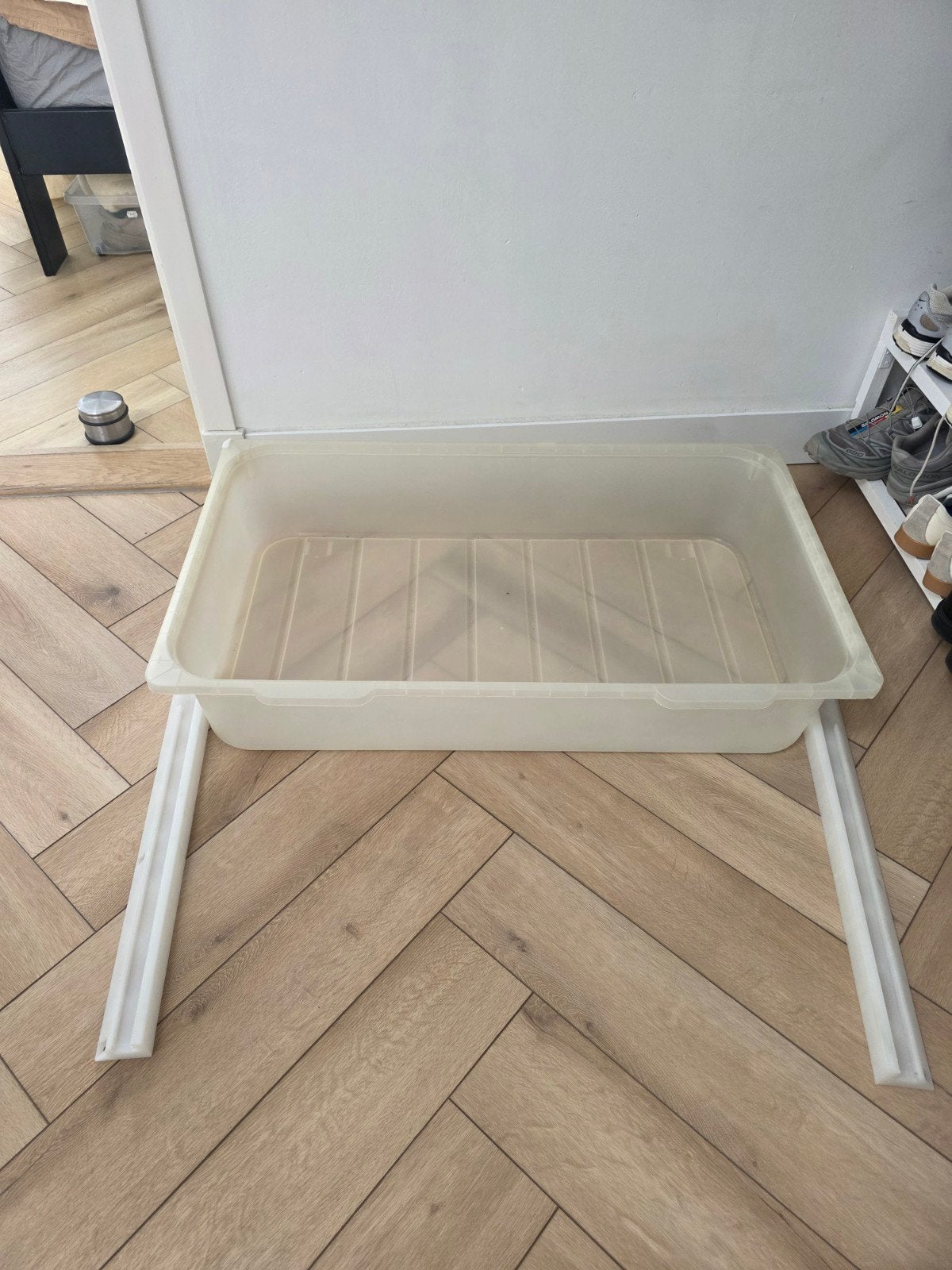 2 IKEA PAX kast bakken 100x58 - Transparant, Ophalen, Kunststof, Gebruikt, 50 tot 100 cm