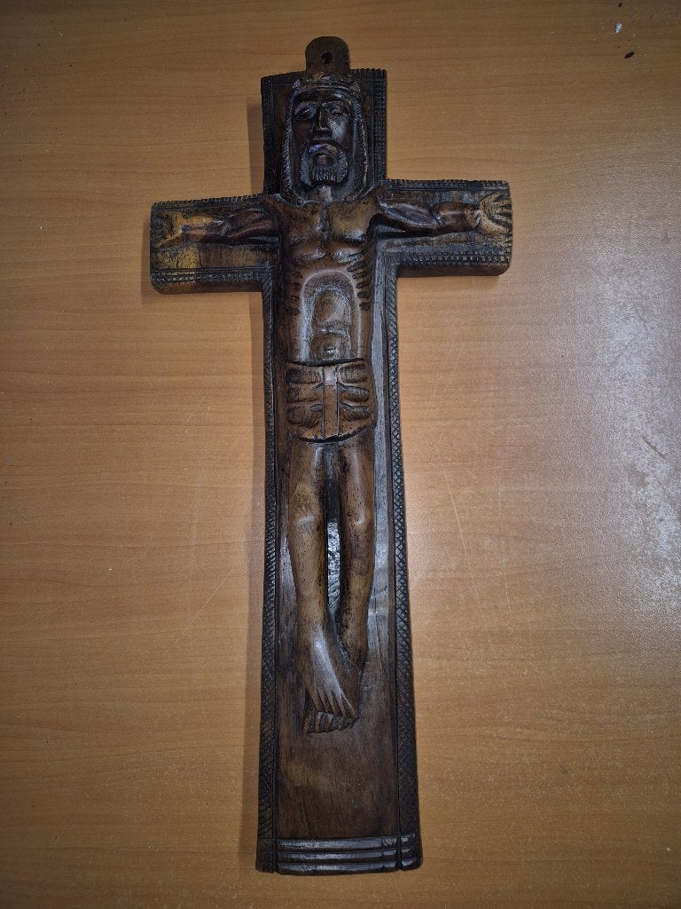 Houten beeld, Antiek en Kunst, Kunst | Beelden en Houtsnijwerken, Ophalen of Verzenden