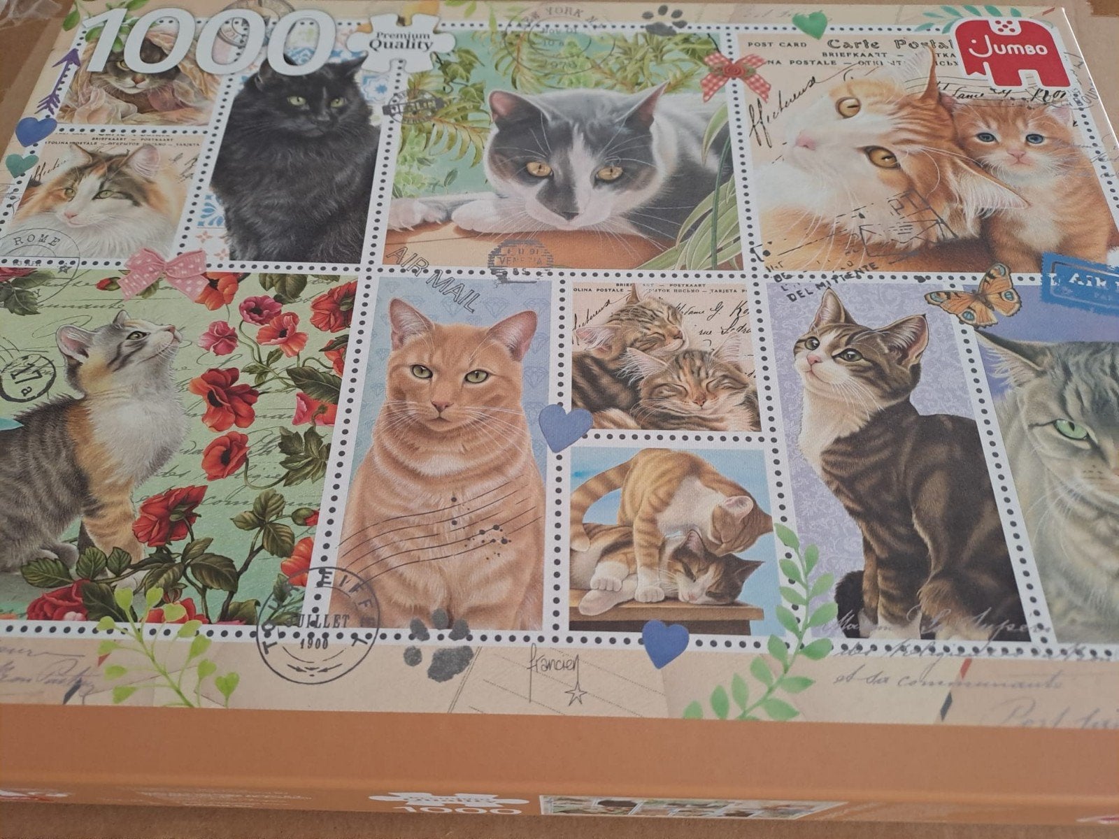 Francien's Poezen Puzzel 1000 stukjes Jumbo, Hobby en Vrije tijd, Denksport en Puzzels, Ophalen of Verzenden