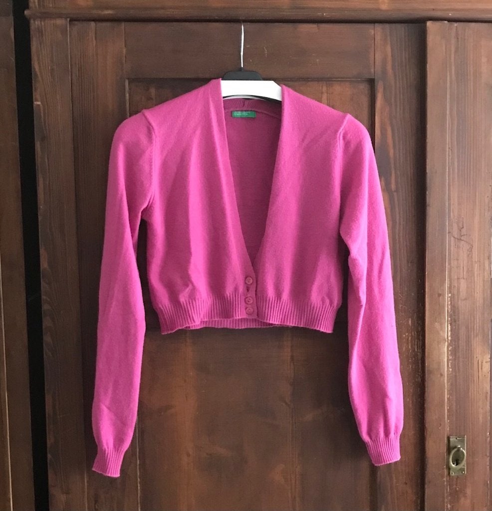 Heel zacht kort vestje van United Colors of Benneton, Kleding | Dames, Ophalen of Verzenden, Gedragen, Maat 38/40 (M), Roze