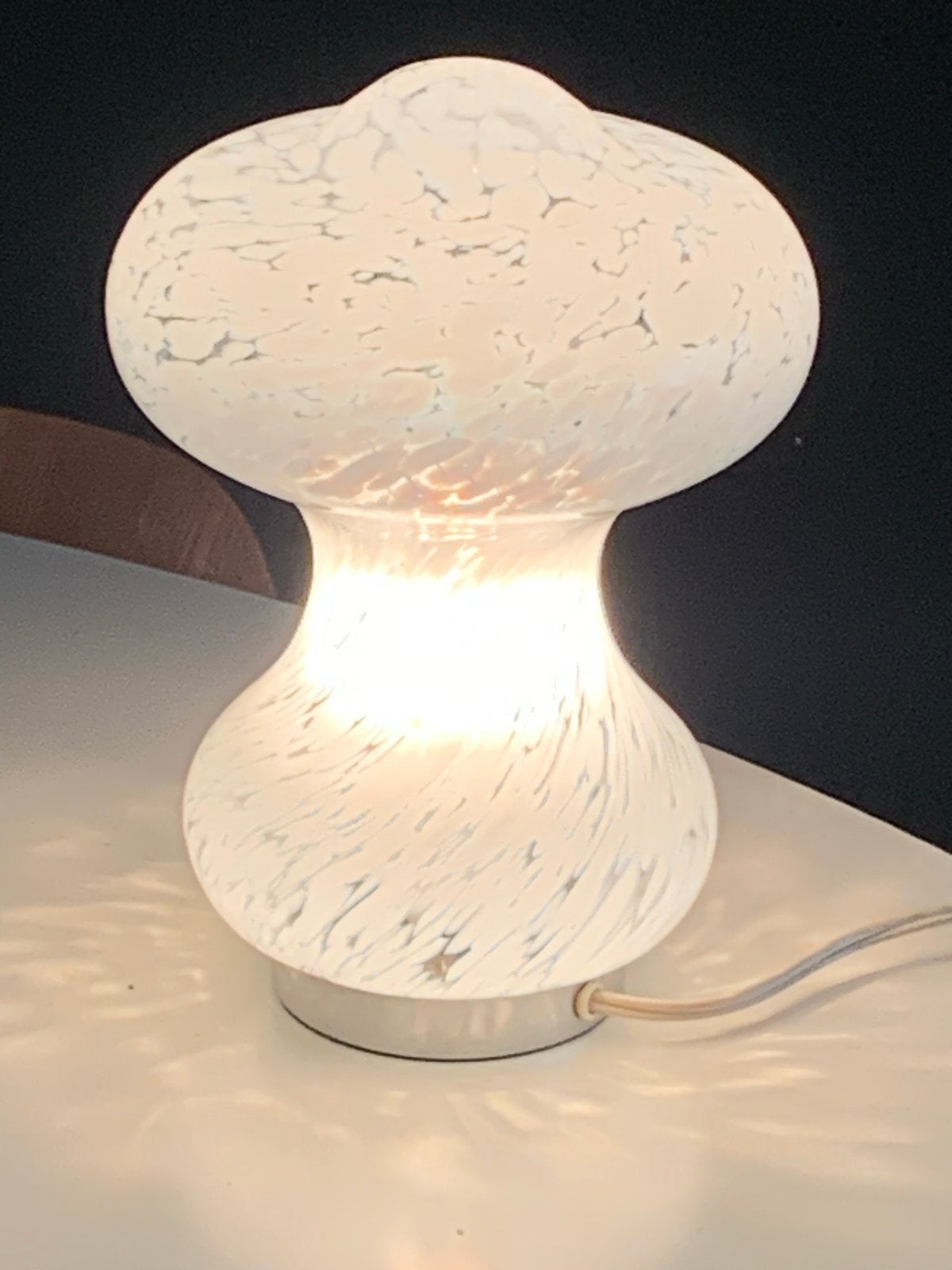 Vintage Paddenstoellamp -Peil & Putzler lamp murano glas, Gebruikt, Vintage, Paddenstoellamp, E14 (klein)