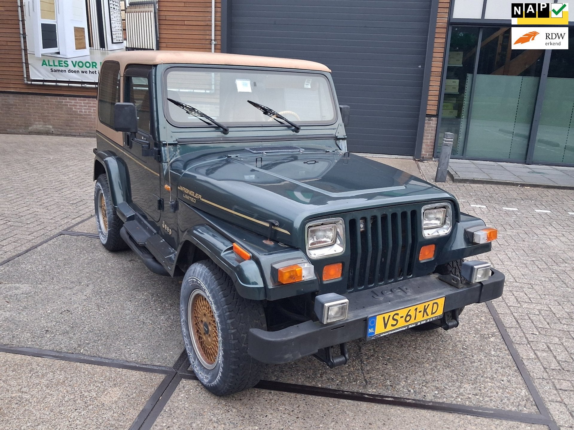 Jeep Wrangler 4.0i Wagon ((( bouwjaar 1992.)))niuewe apk, Jeep, Gebruikt, 1504 kg, Origineel Nederlands