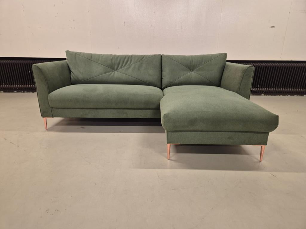 50% SHOWROOM OUTLET - Hoekbank Farina - Groen - Nieuw- SALE, Laan der Techniek 21, Veenendaal, JC Furniture, Nieuw, Ophalen of Verzenden