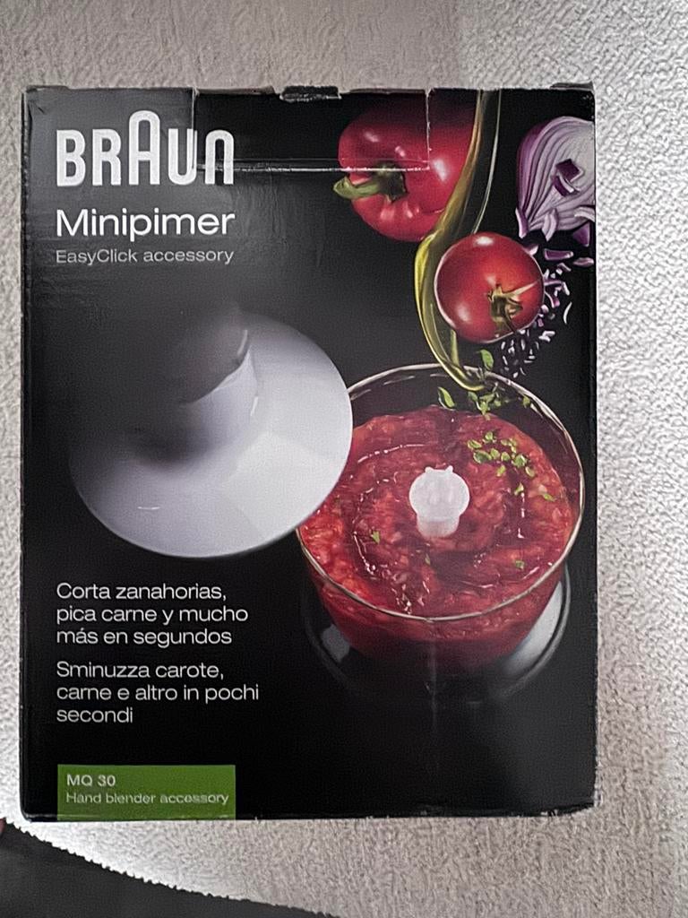 Braun MQ 30 nieuw in de doos!, Witgoed en Apparatuur, Keukenmixers, Minder dan 1 liter, Ophalen of Verzenden, Nieuw, 1 snelheid