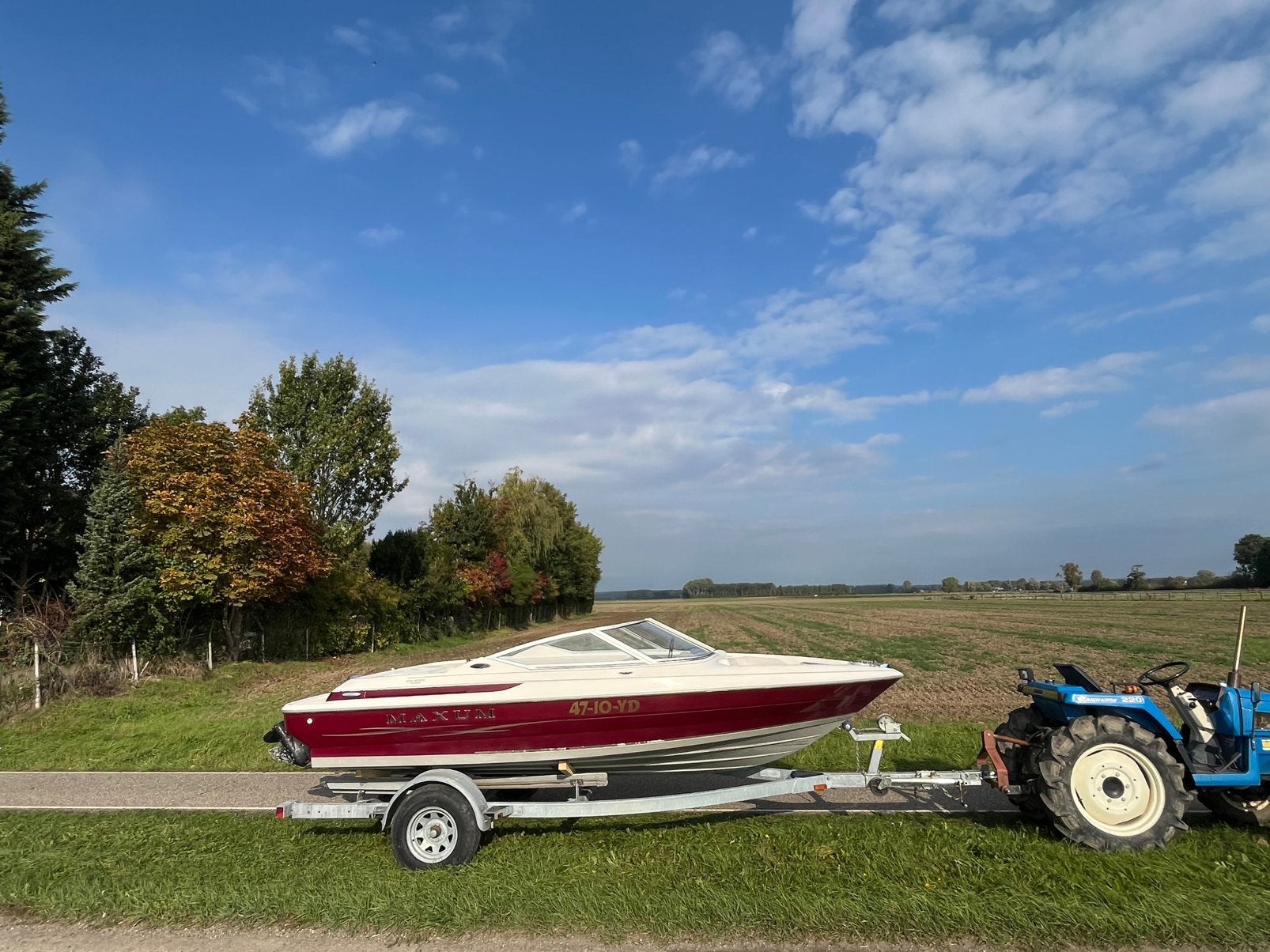 Maxum 1700SR 1998 3.0 en trailer, Watersport en Boten, Ophalen, Gebruikt, Binnenboordmotor, Met afstandsbediening