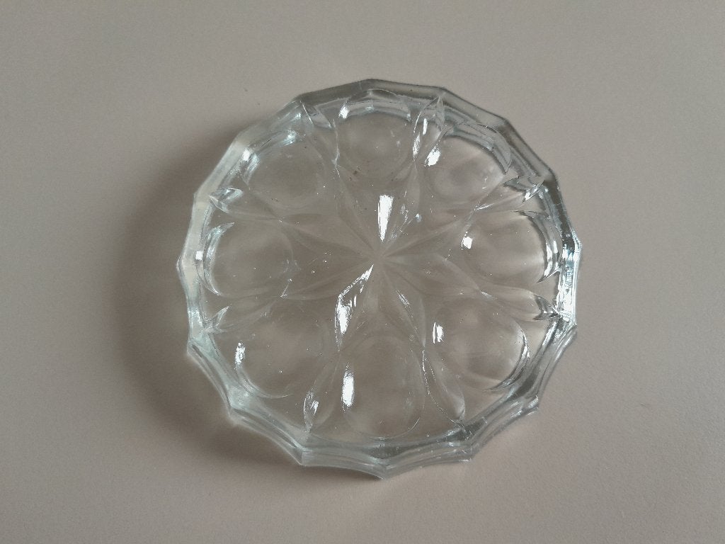 Onderzetters van glas, Kelkebakjes Leerdam 10 stuks, Antiek en Kunst, Ophalen of Verzenden