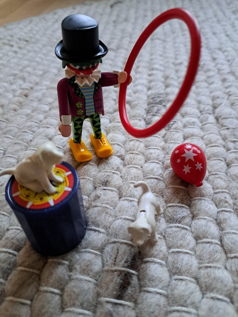 playmobil clown met hondenshow, Gebruikt, Complete set, Figuren, Family fun