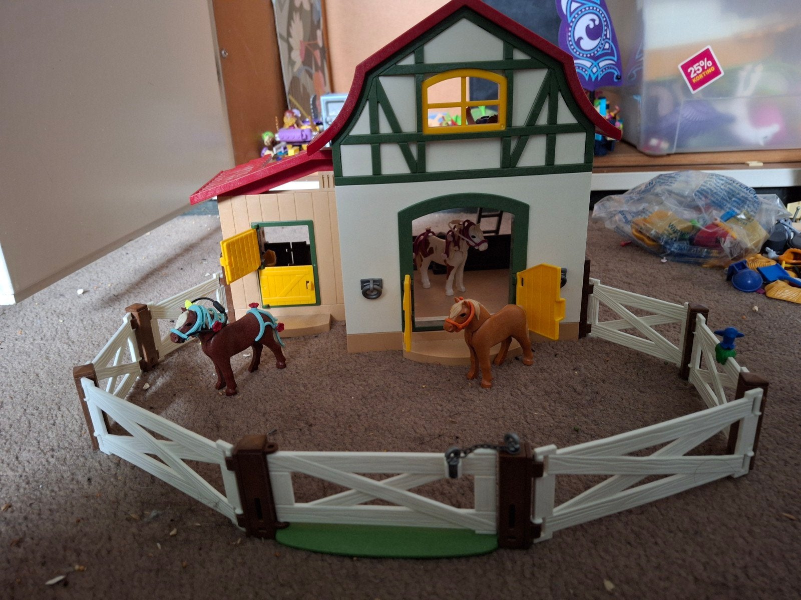 Playmobiel country ponyboederij + uitbreiding. Compleet., Ophalen