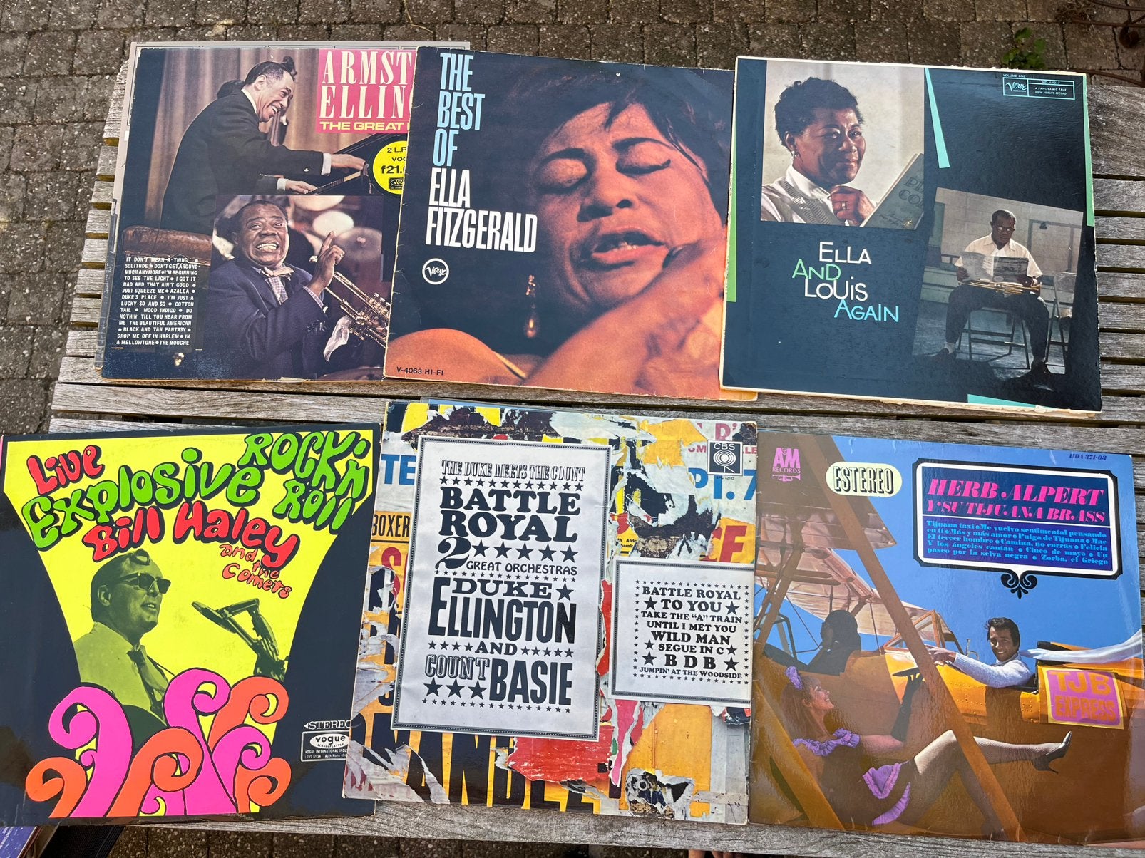 8x LP vinyl jazz blues oa Louis Armstrong en Ella Fitzgerald, Ophalen of Verzenden, Gebruikt, 12 inch, LP