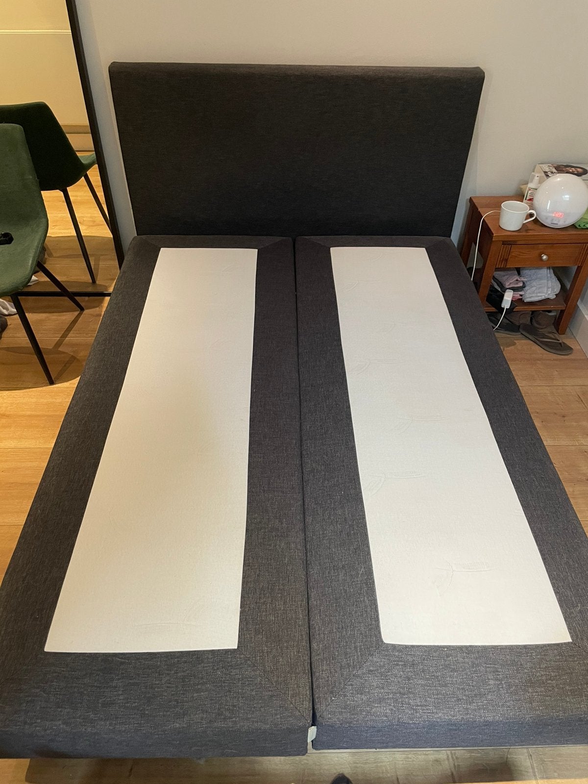 Boxspring 140x200 met hoofdbord excl. matras, Huis en Inrichting, Ophalen, Gebruikt, Tweepersoons, 140 cm