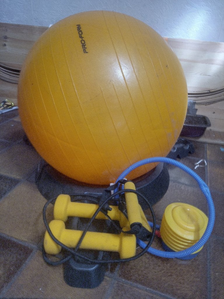Fitness set 3-delig, Sport en Fitness, Fitnessmaterialen, Ophalen, Zo goed als nieuw, Weerstandband