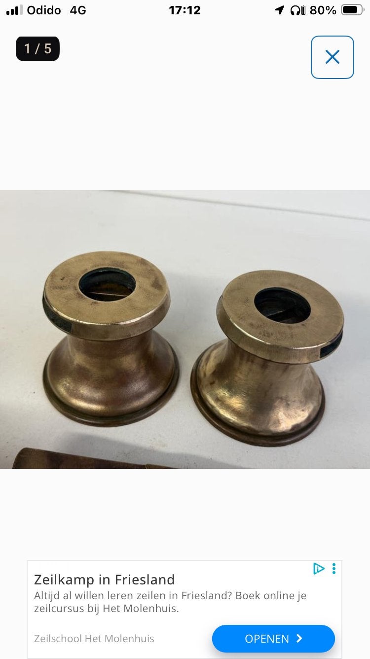 Set bronzen lieren - Grondplaat 12cm, Hoogte 10cm, Ophalen of Verzenden, Gebruikt, Overige typen