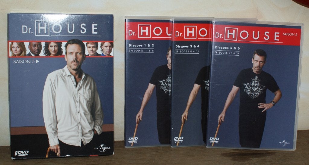 TV-serie Dr. HOUSE seizoen 5 op 6 dvd's **** ALS NIEUW ****, Frans, Alle leeftijden, Drama, Ophalen of Verzenden
