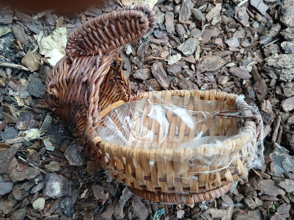bloempot konijn riet, Overige materialen, Gebruikt, Binnen, Ophalen of Verzenden