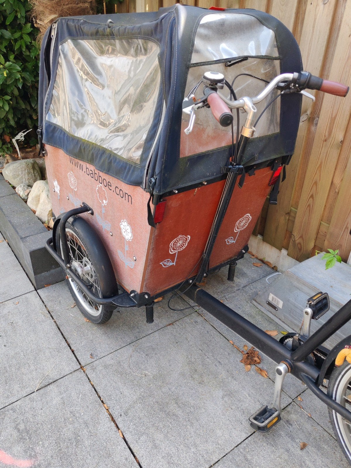Leuke Babboe Big bakfiets met huif, Fietsen en Brommers, 4 kinderen of meer, Gebruikt, Huif, Trommelrem