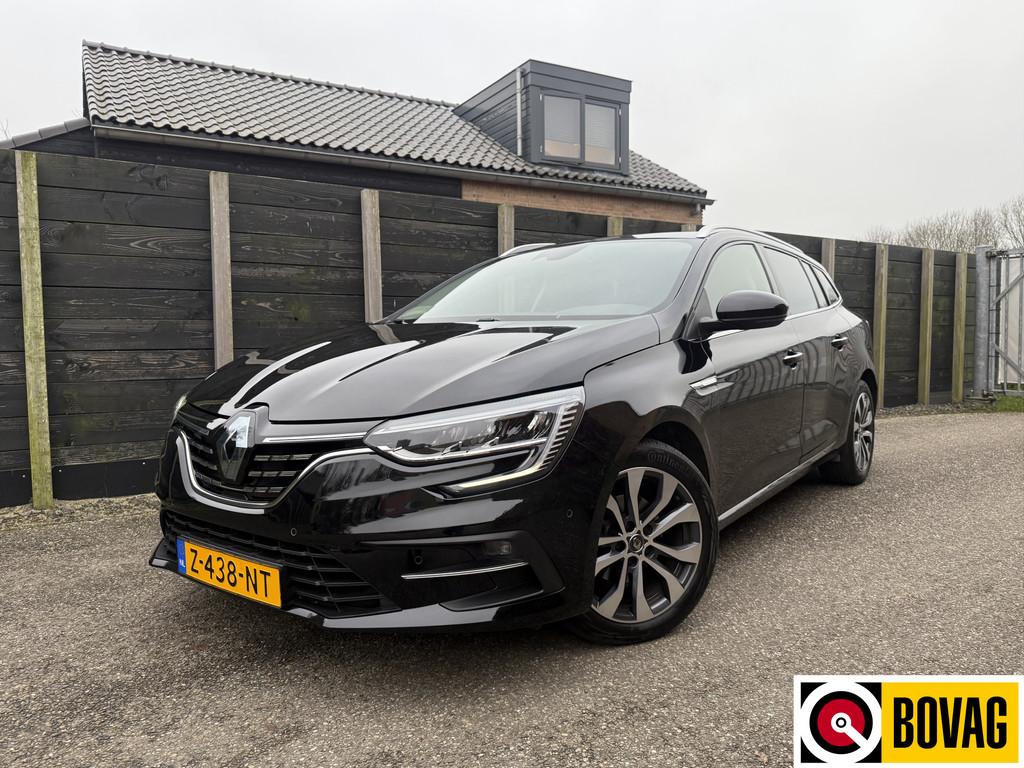 Renault Mégane Estate 1.3 TCe 140 Techno 1e eigenaar, BTW a, Gebruikt, 4 cilinders, Leder en Stof, Zwart