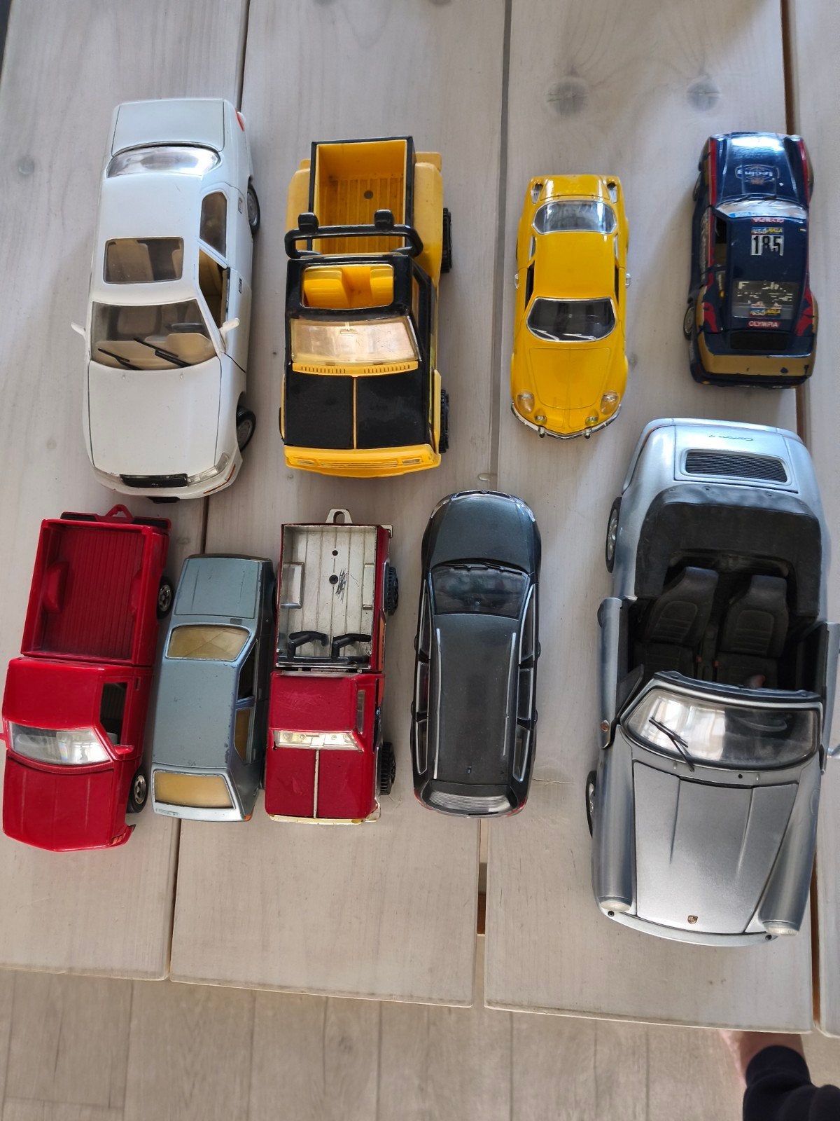 Verzameling van 9 diverse modelauto's, Ophalen, Gebruikt
