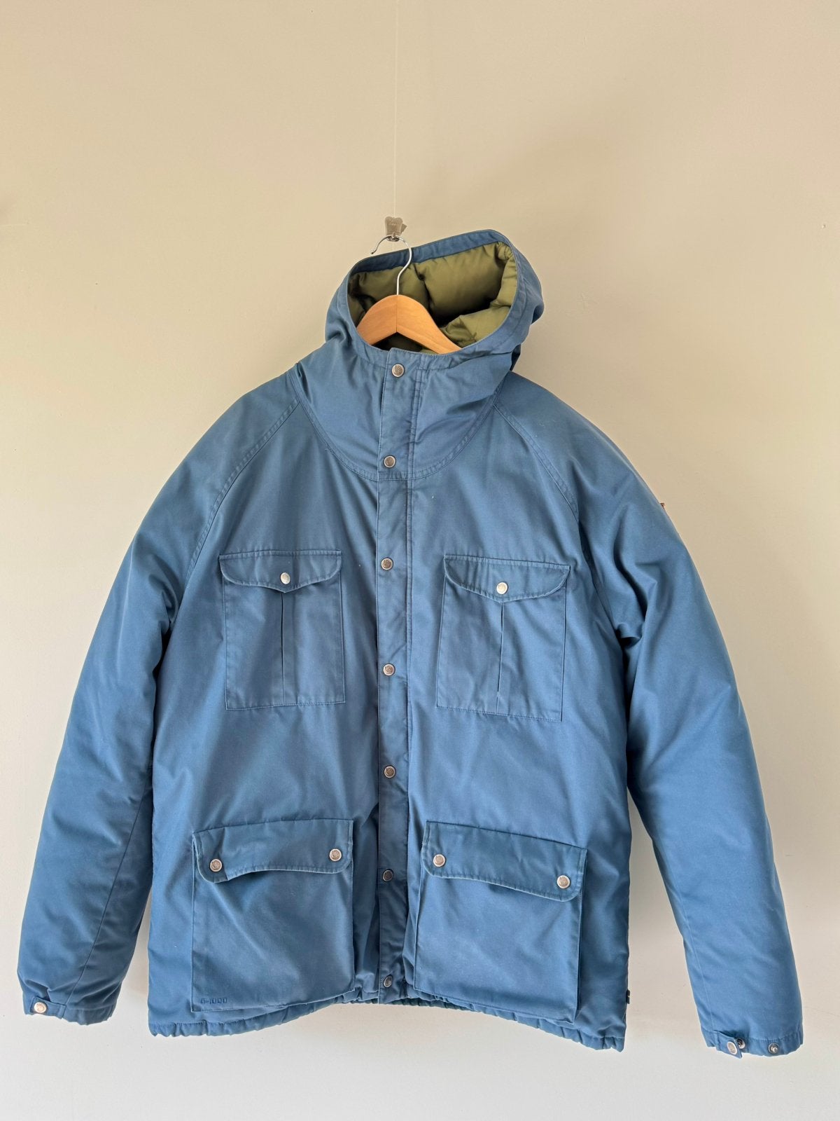 Fjallraven down jacket XXL, Ophalen of Verzenden, Gedragen, Overige maten, Blauw