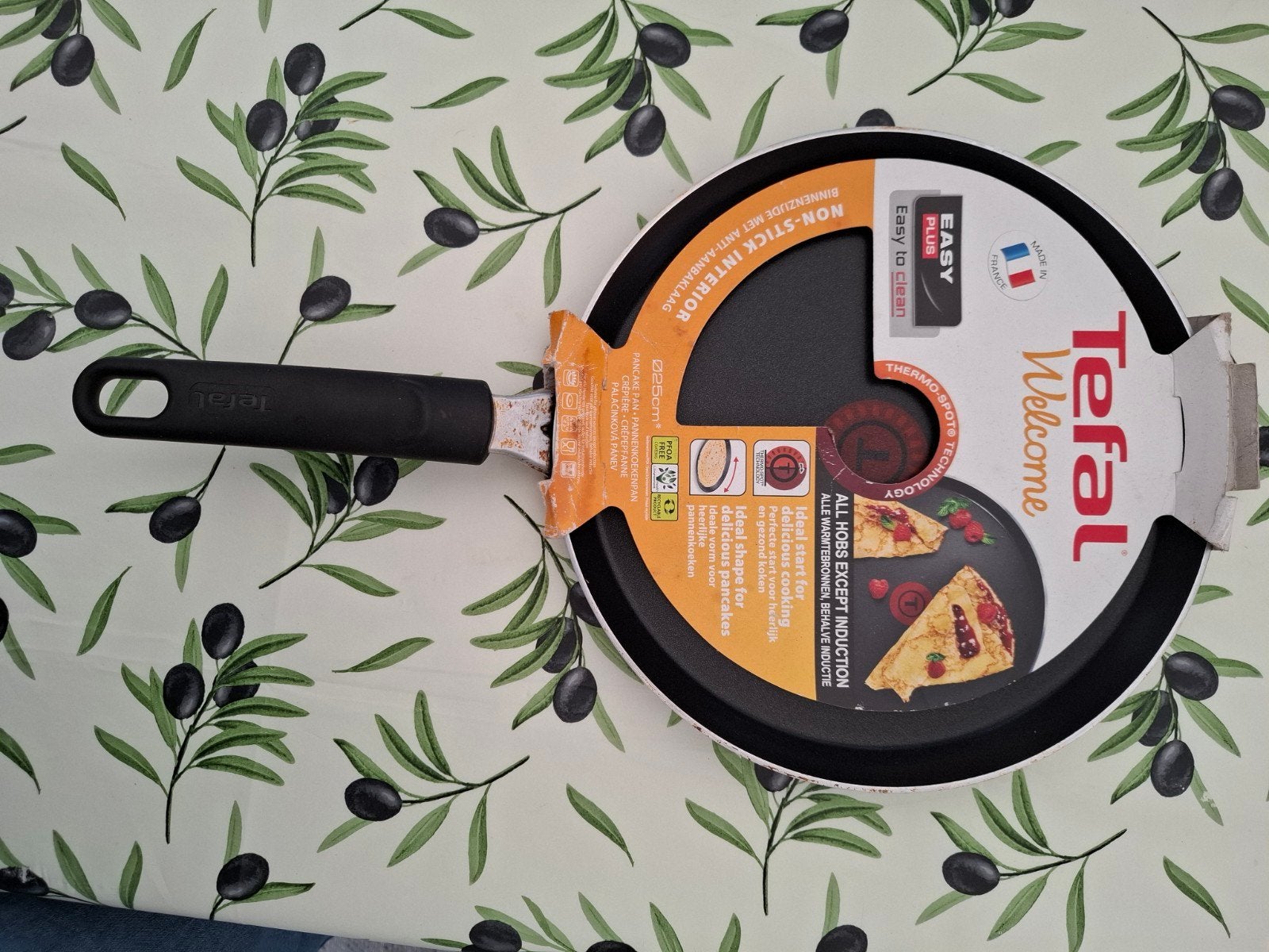 tefal pannenkoekenpan, Koekenpan, Antiaanbaklaag, Ophalen of Verzenden, Gebruikt