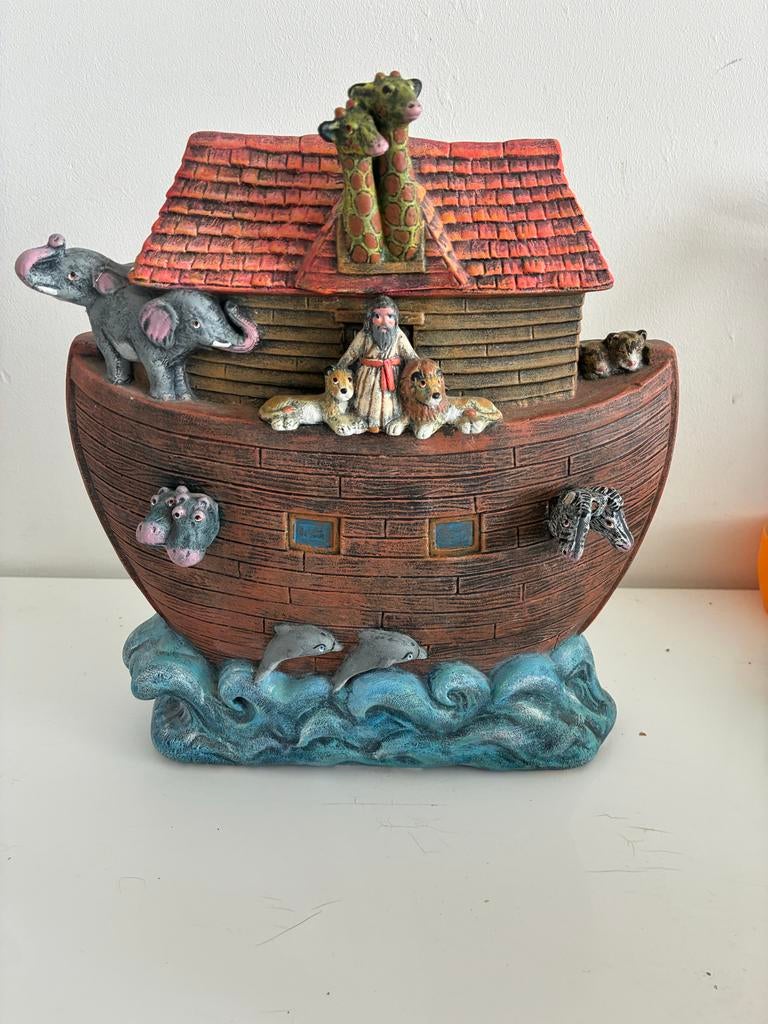 Ark van Noach beeldje, Verzamelen, Beelden en Beeldjes, Zo goed als nieuw, Religie, Ophalen of Verzenden