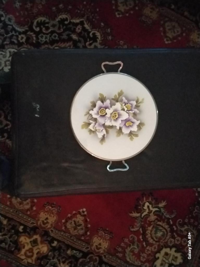 Decoratieve Onderzetter met Bloemenpatroon, Ophalen of Verzenden