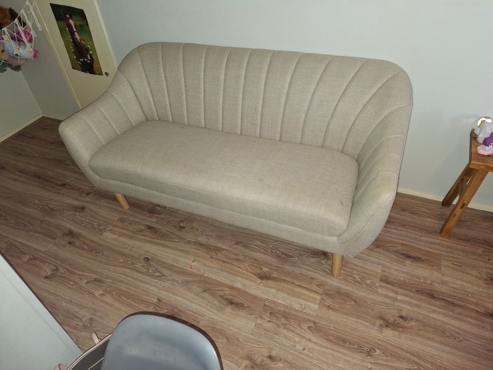 2 zitsbank Jysk beige, Ophalen, 150 tot 200 cm, Tweepersoons, 75 tot 100 cm